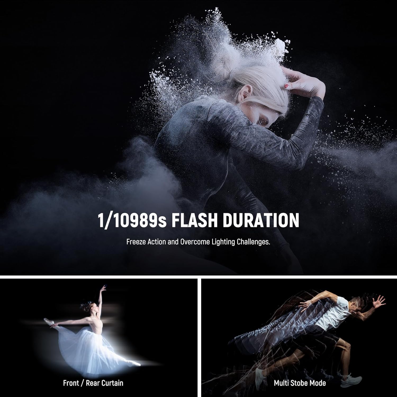NEEWER Q4 400Ws GN72 2.4G HSS TTL Outdoor Studio Flash - Image 23